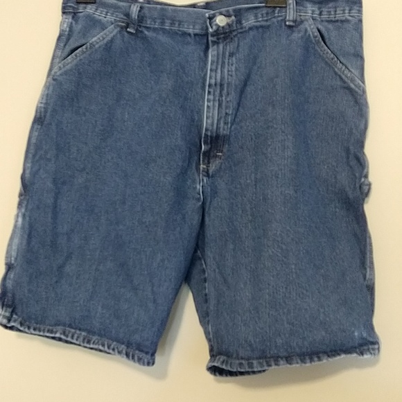 mens wrangler blue jean shorts